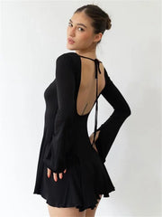 Round Neck Slim Vacation Knitted New Casual Dress