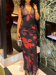 Halter Slim Fit Backless Evening Long Femme Casual Dress