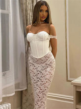 Printed For Elegant Patchwork See-Through Summer Casual Dress