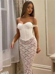 Printed For Elegant Patchwork See-Through Summer Casual Dress