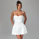 Summer SleevelessHighWaist Mini Dress