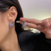 Pink Love Heart Vintage Satement Lovey Gifts Fashion Jewelry Earring