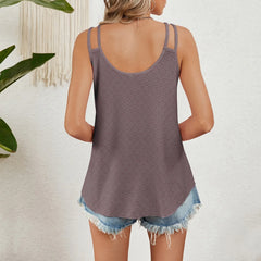 Leisure Boho Fashion Sleeveless Casual Small Female Clothing Cami Top