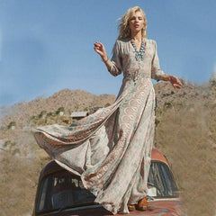 Summer Chiffon Boho Long Maxi Dress