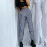 Sweatpant Reflective Hight Waist Bottom