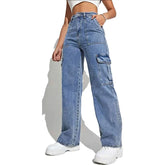 Wide Baggy Punk Loose Cargo Pockets Skater Trouser