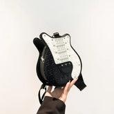 Guitar Shape Trend Halloween Party Gothic Crossbody Sling Shoulder Bag