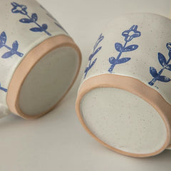 Blue Retro Ceramic Mug