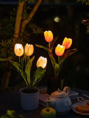Artificial Tulip Flower Night Light Ambient Lamp