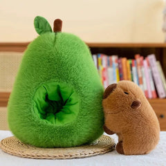 Avocado Capybara Plush Toy