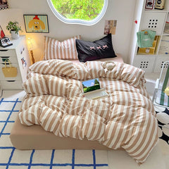 Yellow Polka Dot Bedding Set