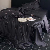 Chic Bow Embroidery Bedding Set