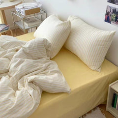 Coastal Stripes Duvet Cover - Yellow