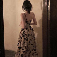 Floral Strap Midi Dress