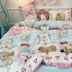 Kawaii Puppy Bedding Set