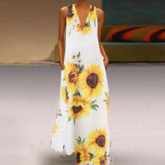Plus Size Sunshine Blossom Maxi Dress