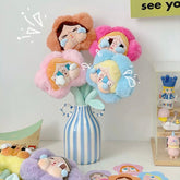 Pastel Striped Ceramic Vase