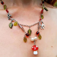 Mushroom Necklace