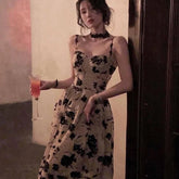 Floral Strap Midi Dress