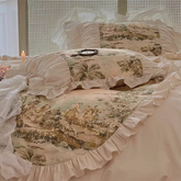 French Vintage Painting Duvet Cover