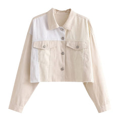 Romane White Denim Jacket