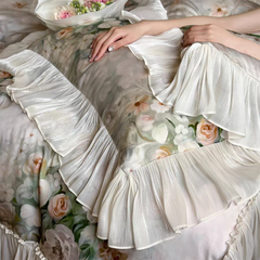 Garden Oil Painting Bedding Set - Green