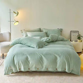 Gingham Bedding Set - Mint Green