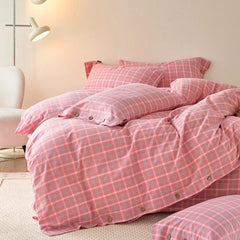 Gingham Bedding Set - Yellow