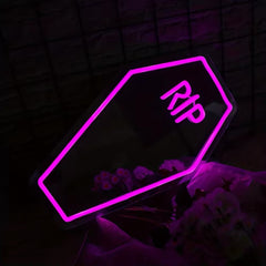 Coffin Neon Mirror Sign