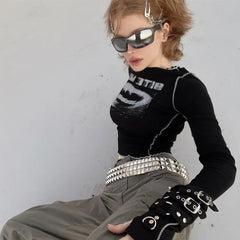 Y2K Black Long Sleeve
