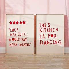 Heart Red Quote Poster