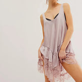 Y2k Spaghetti Strap Mini Sleeveless Scoop Neck Ruffle Flowy Short Lightweight Party Midi Dress