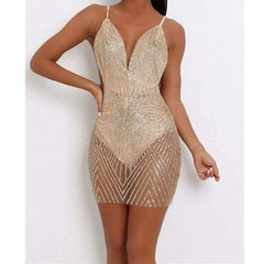 Evening Party Club Backless Short Mini Dress