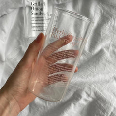 Coffee Tumbler Glass