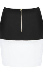 BANDAGE BUTTONS SPLICING SKIRT