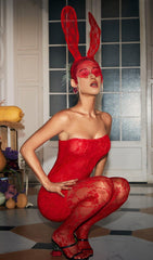 HOLLOW LACE BUNNY EAR