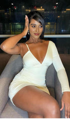ONE SHOULDER BODYCON MINI DRESS