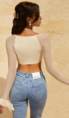 LONG SLEEVE TOPS IN WHITE