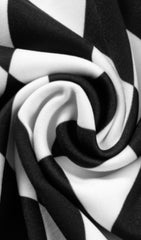 Checked long sleeve hip dress