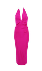 Halter bandage evening dress