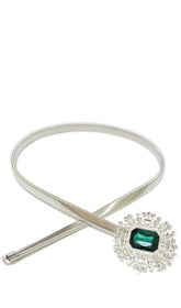 GREEN GEMESTONE SPRING BELT