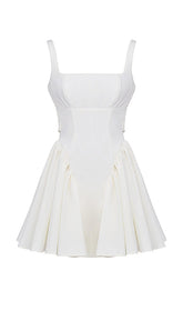 IVORY BOW MINI DRESS