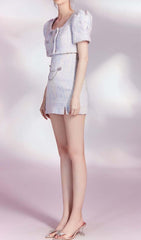 CRYSTAL EMBELLISHED TWO PIECE IN LILAC