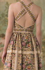 SLEEVELESS JARDIN KLEID MIDI DRESS