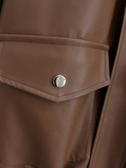 Shearling Biker Leather Jacket