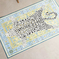 Boho Leopard Print Carpet