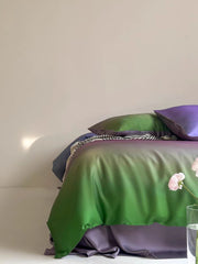 Luxury Ombre Aurora Duvet Cover - Purple