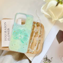 Mint Orchid iPhone Case