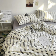 Retro Striped Bedding Set