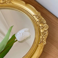 Golden Reflection Mirror and Tray